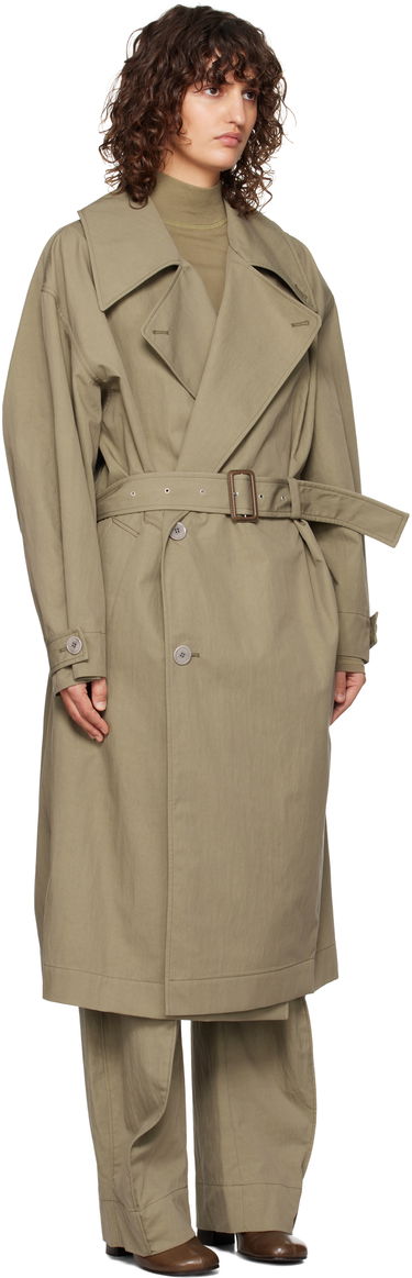 Trenchcoat LEMAIRE Lemaire Water-Repellent Trench Coat Grön | CO1059 LF1228, 3