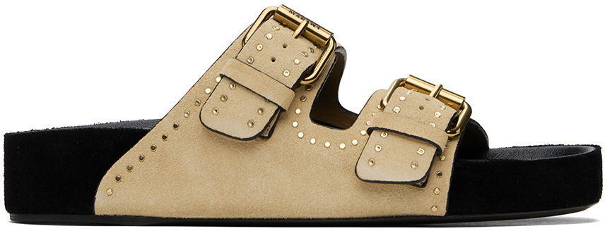 Tillbehör ISABEL MARANT Isabel Marant Lennyo Buckle Sandals Beige | 24ESD0118FA-B2B11S, 0