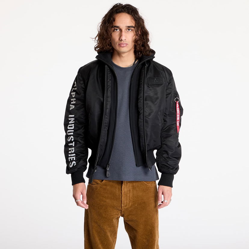 Bomberjacka Alpha Industries MA-1 D-Tec SE Black/ Reflective Svart | 133104-285