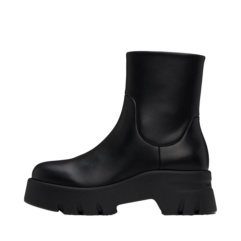 Sneakers och skor Gianvito Rossi Montey Leather Platform Boots Svart | G73297-20GOM-VGI