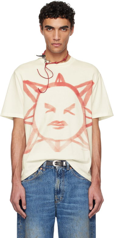 T-shirt OUR LEGACY Our Legacy Box Sun Graphic T-Shirt Beige | M2256BSS, 0