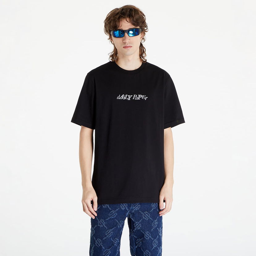 T-shirt DAILY PAPER Unified Type Short Sleeve T-Shirt Svart | 2411117