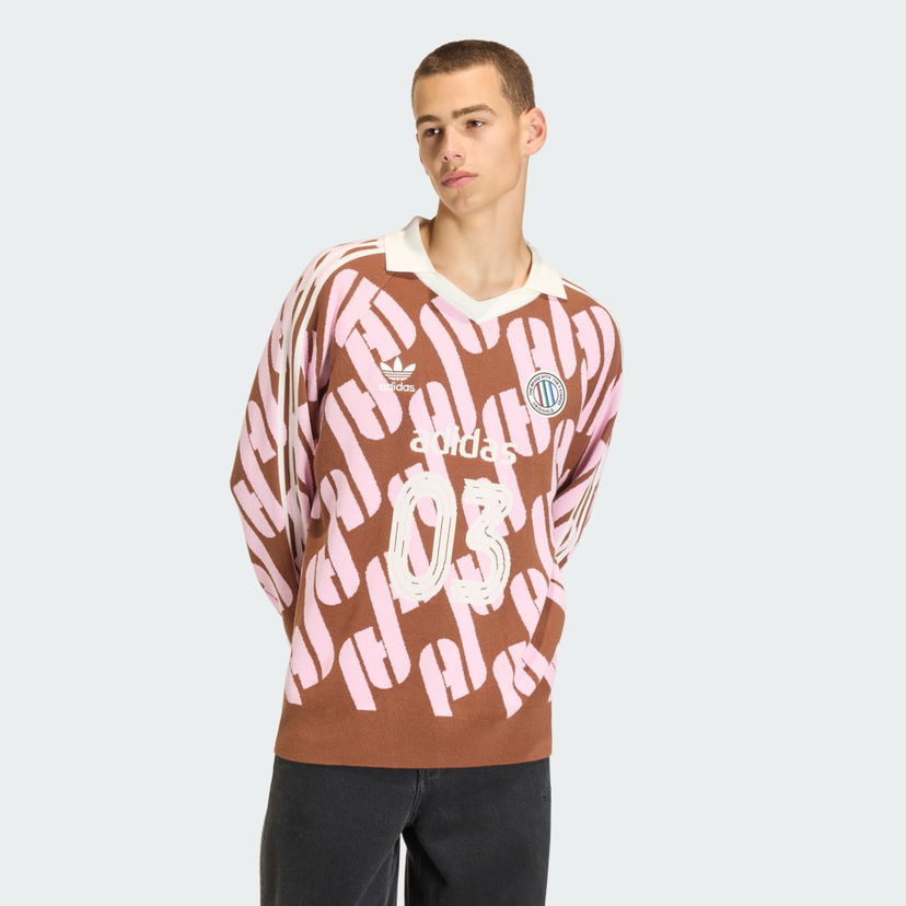 Jersey adidas Performance Adicolor Blokecore Knit Jersey Brun | KQ5084