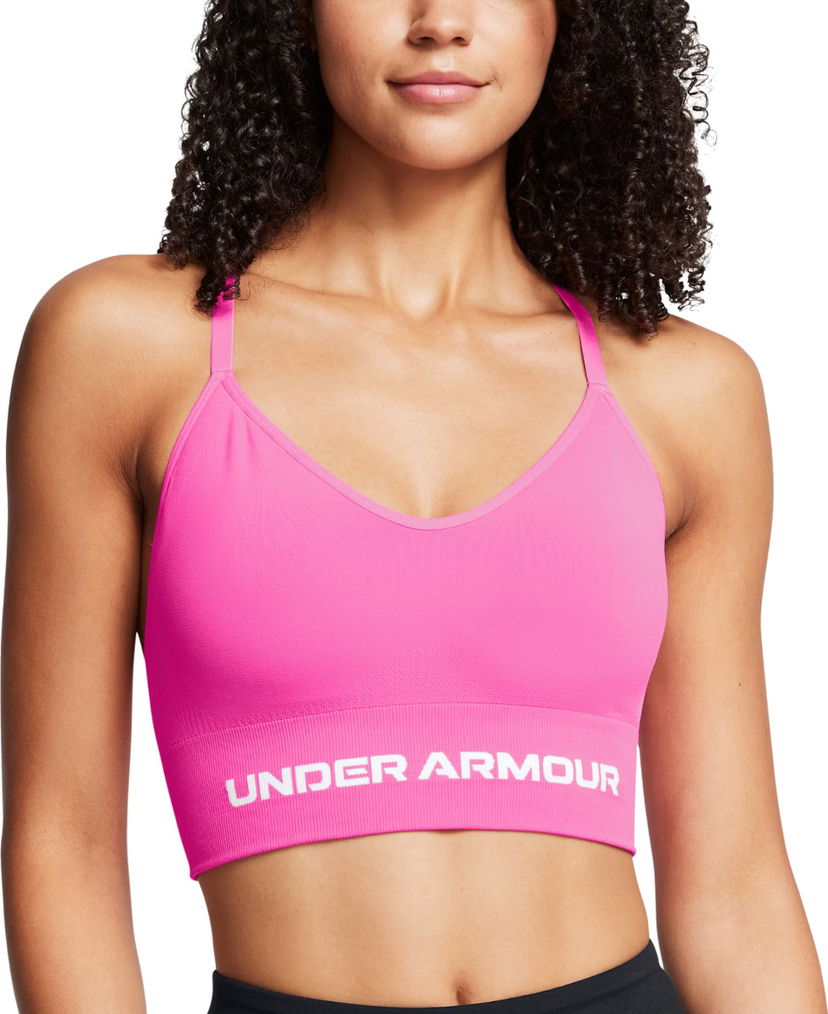 Behå Under Armour Seamless Low Bra Rosa | 1384417-652