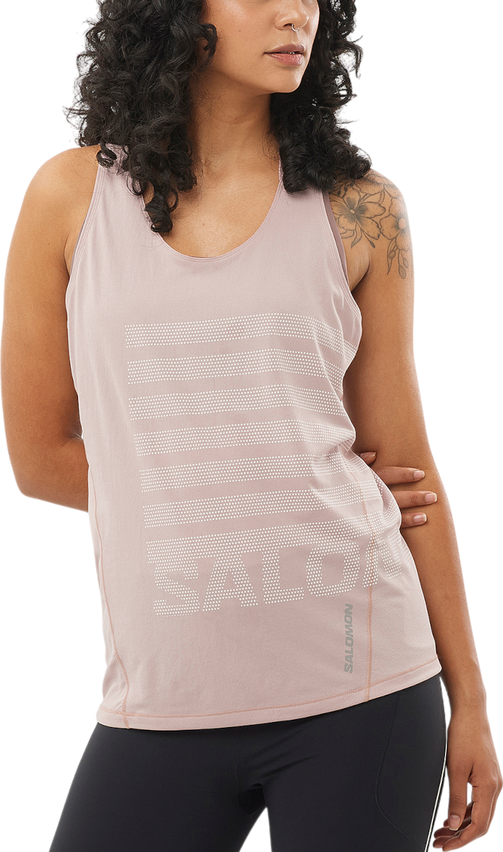 Linne Salomon Salomon Sense Aero Graphic Training Tank Top Rosa | lc2696-0