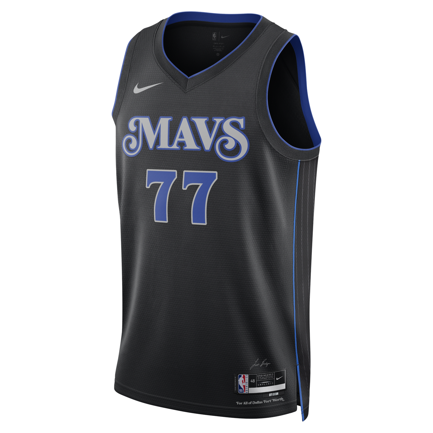 Jersey Nike Dri-FIT NBA Swingman Luka Dončić Dallas Mavericks City Edition 2023/24 Jersey Svart | DX8499-010, 0