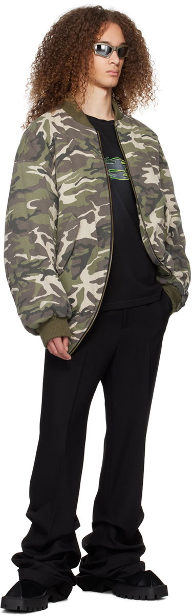 T-shirt We11done Graphic Print Long Sleeve T-Shirt Svart | WD-TT0-24-752-U-BK, 3