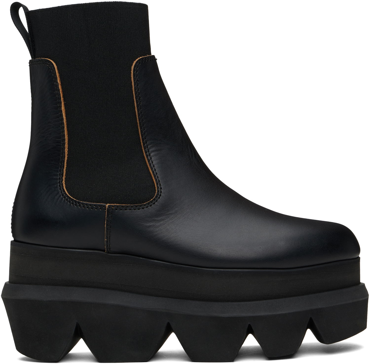 Sneakers och skor sacai Leather Chelsea Boots Svart | SCW-257, 0