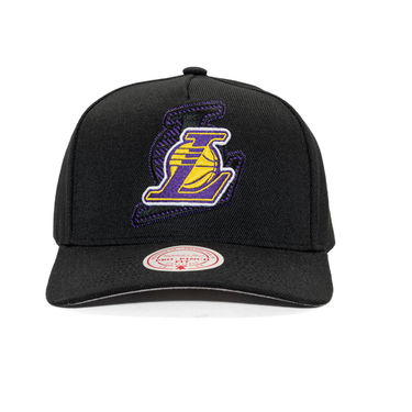 Keps Mitchell & Ness NBA Los Angeles Lakers Tilted Pro Snapback Cap Svart | HP12813-LALBLCK, 1