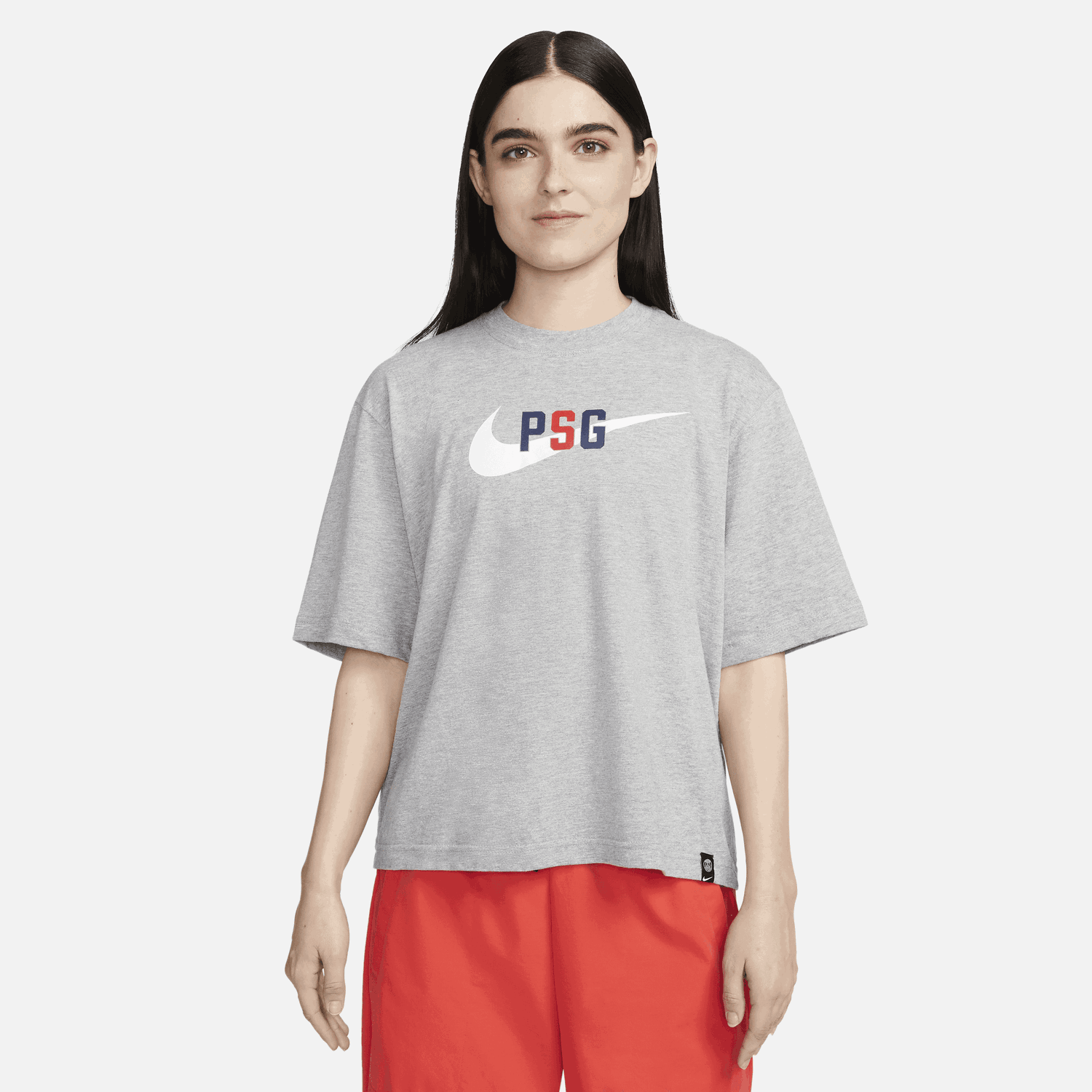 T-shirt Nike tričko Paris Saint-Germain Swoosh Grå | FJ1991-010, 0