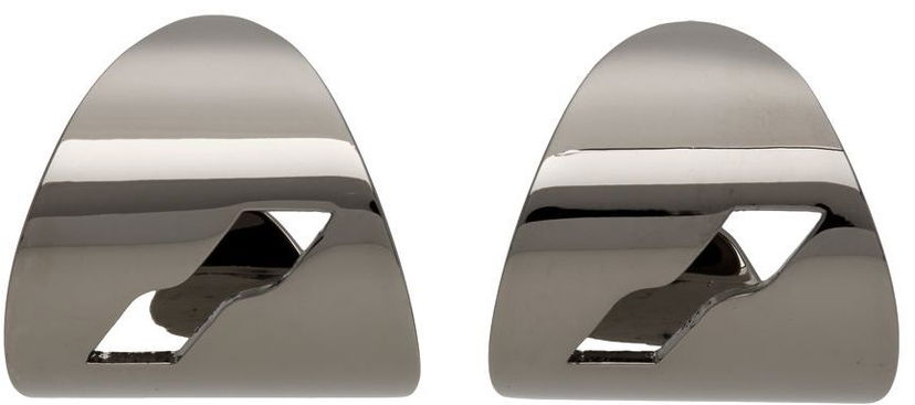 Örhängen We11done Logo Motif Earrings Metallisk | WD-AJ1-22-707-U-DG