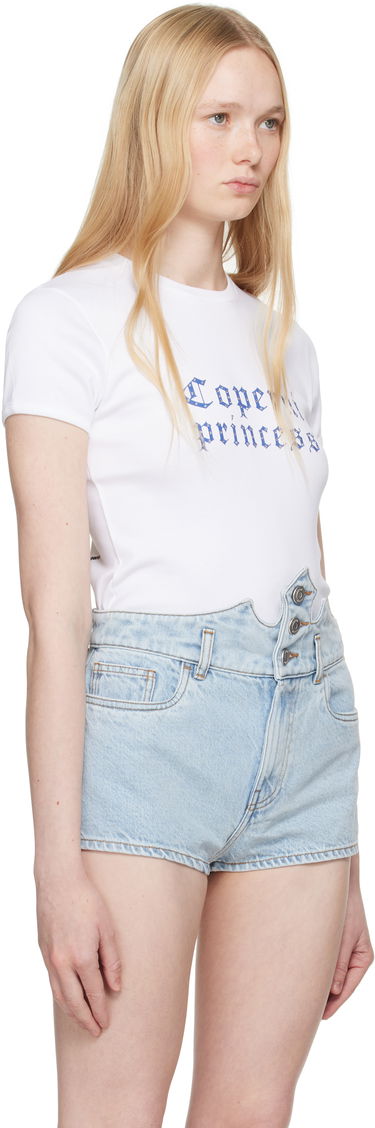 T-shirt Coperni Coperni Princess Slim-Fit T-Shirt Gul | DJS07CRF5017, 4