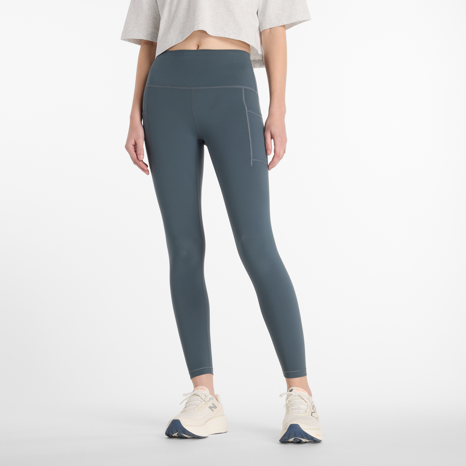 Damasker New Balance Pocket Leggings Blå | NBWP51268GT, 0
