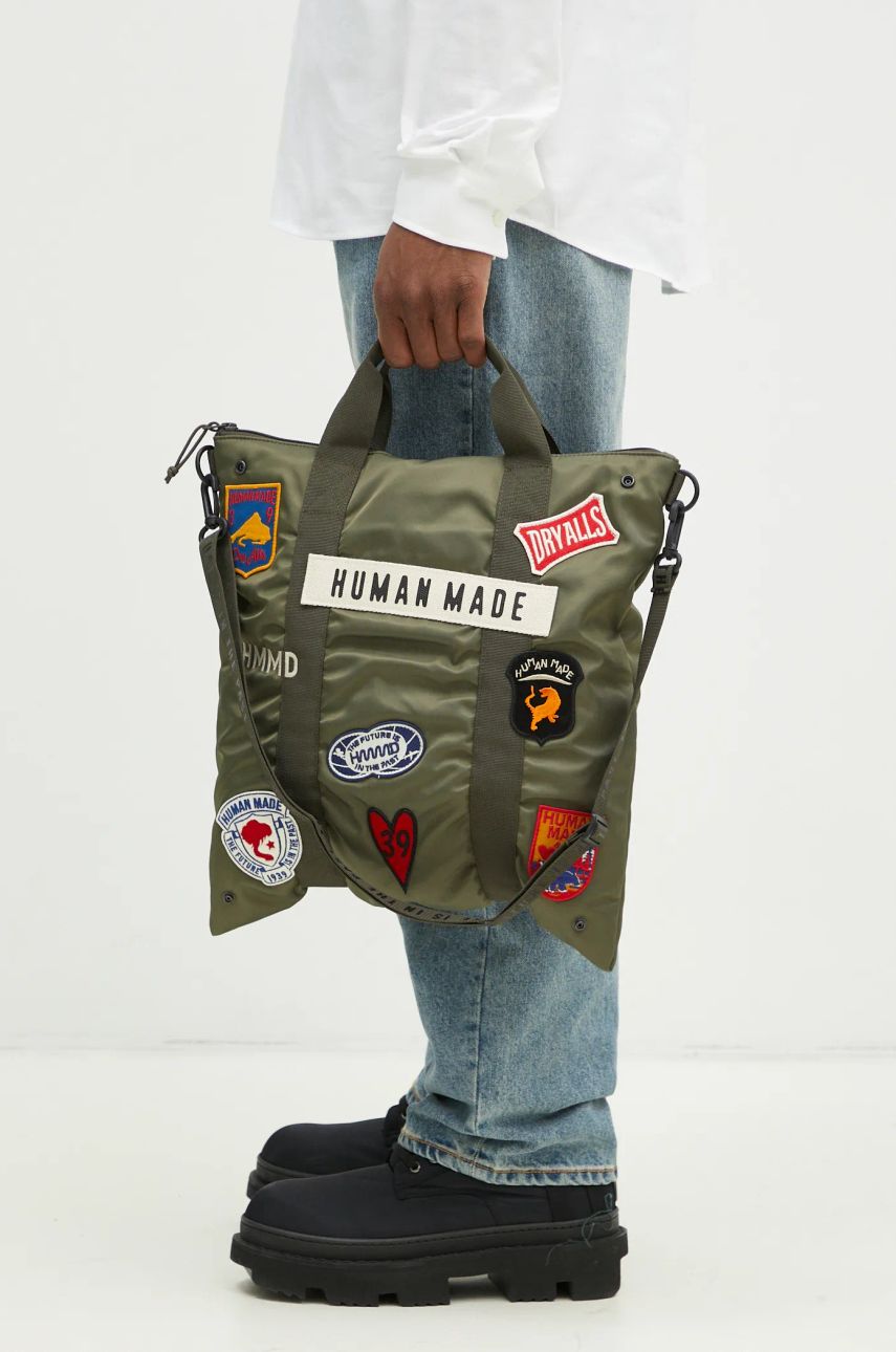 Tygpåse Human Made Human Made Helmet Bag Grön | HM28GD020, 0