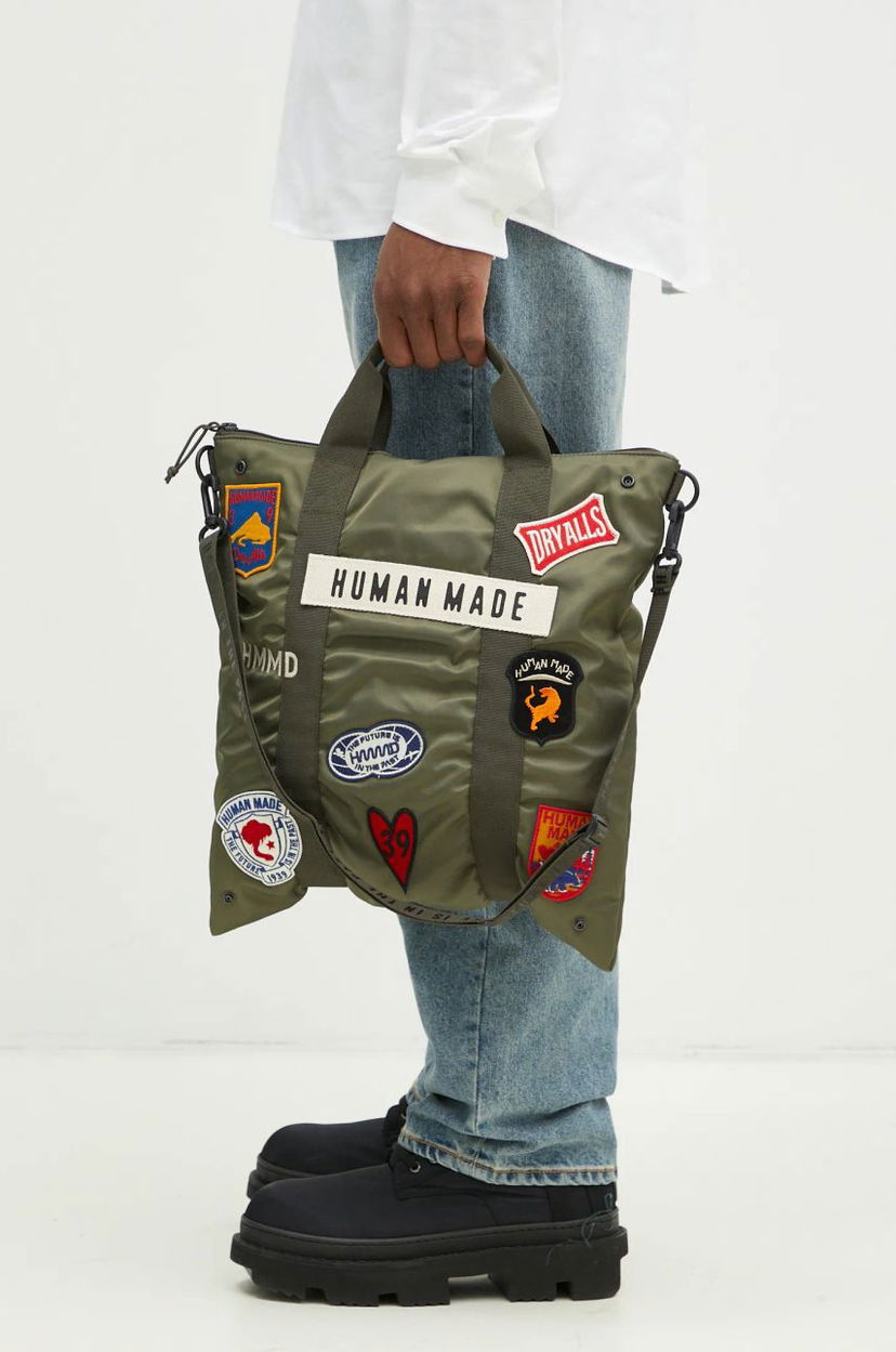Tygpåse Human Made Human Made Helmet Bag Grön | HM28GD020