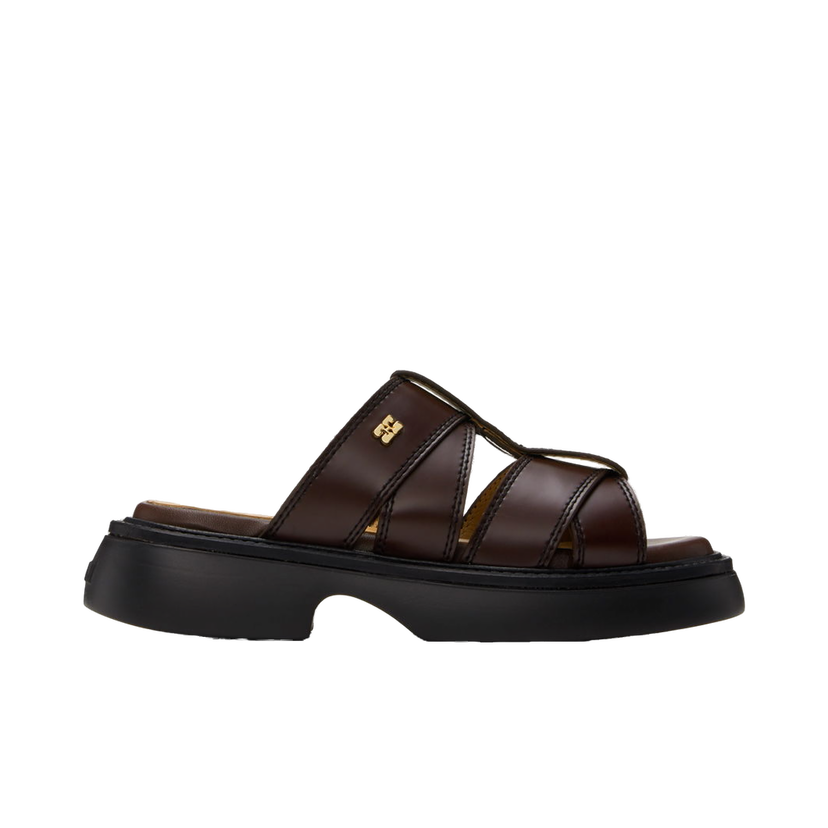 Sneakers och skor GANNI Mule Platform Sandals Brun | S2624