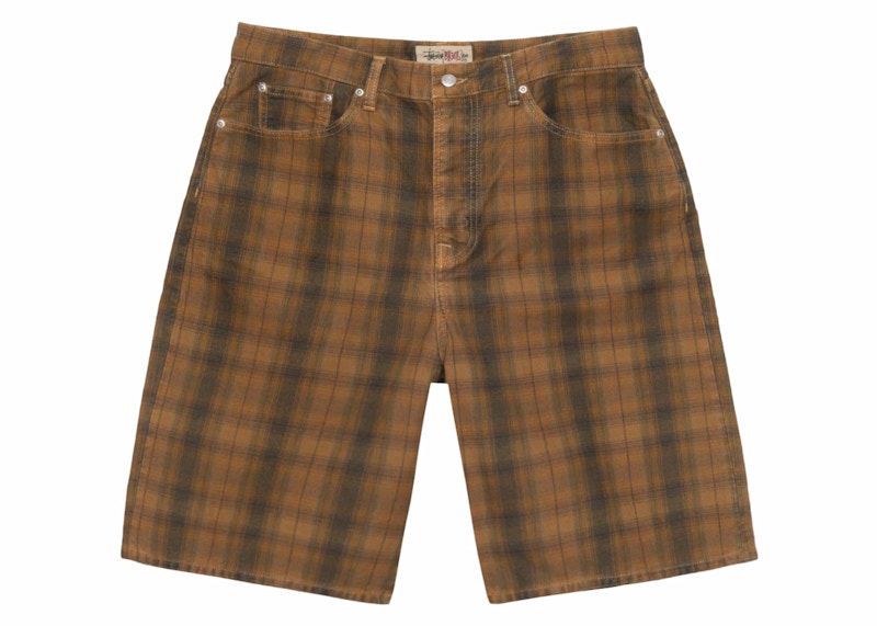 Shorts Stüssy Stussy Canvas Plaid Shorts Brun | 112322, 0