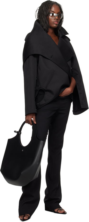 Byxor Courrèges Courrèges Tailored Slash Flare Trousers Svart | 424CPA265WO0113, 3