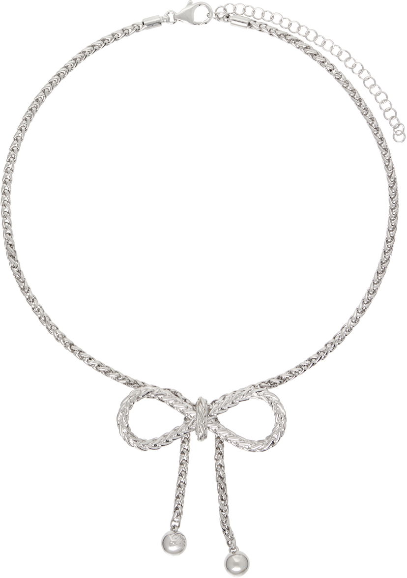 Halsband Blumarine Blumarine Bow Choker Necklace Metallisk | P522W311A