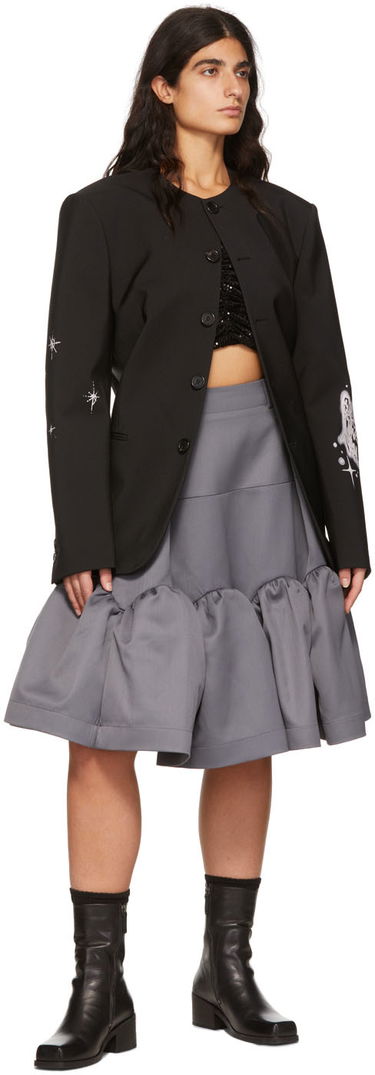 Jacka We11done We11done Polyester Buttoned Jacket Svart | WD-JK1-22-099-M-BK, 3