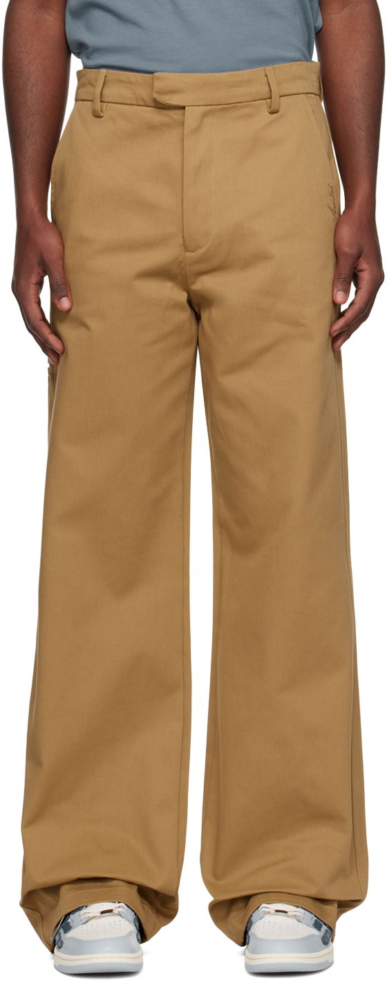 Byxor AMIRI Baggy Work Trousers Brun | PS23MAW014-281