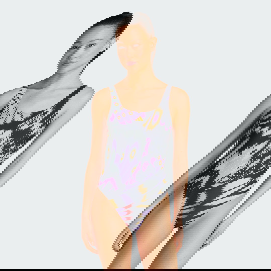 Badkläder adidas Performance adidas x FARM U-Back One-Piece Swimsuit Flerfärgad | JM8193, 0