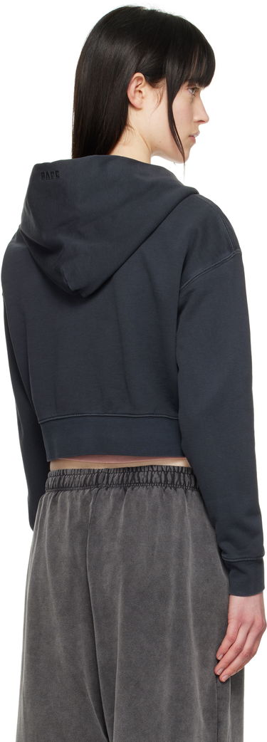 Sweatshirt BAPE BAPE One Point Cropped Zip Hoodie Mörkblå | 001ZPL302007L, 2