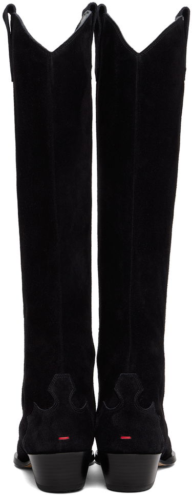 Kläder Aeyde Aeyde Aruna Suede Cowboy Tall Boots Svart | A11-KB-ARUP40CH-223-800-022, 1