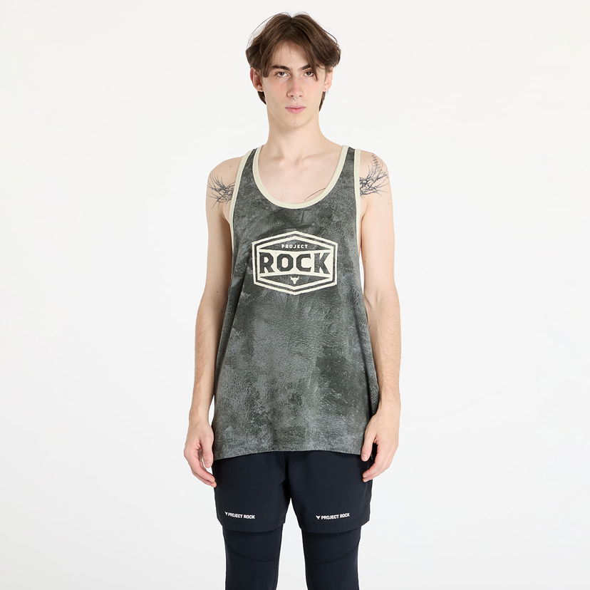 Linne Under Armour Project Rock Racer Tank Tools Top Clay Green/ Silt Grön | 1386915-709
