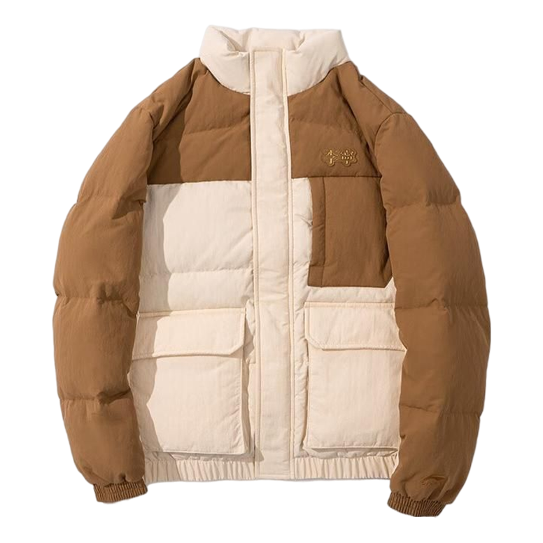 Pufferjacka Li-Ning Logo Down Jacket Brun | AYMS061-6