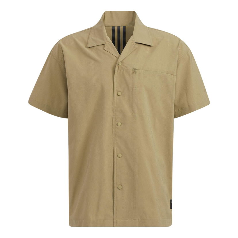 Skjorta adidas Originals adidas Originals Short Sleeve Camp Collar Shirt Beige | HD0028