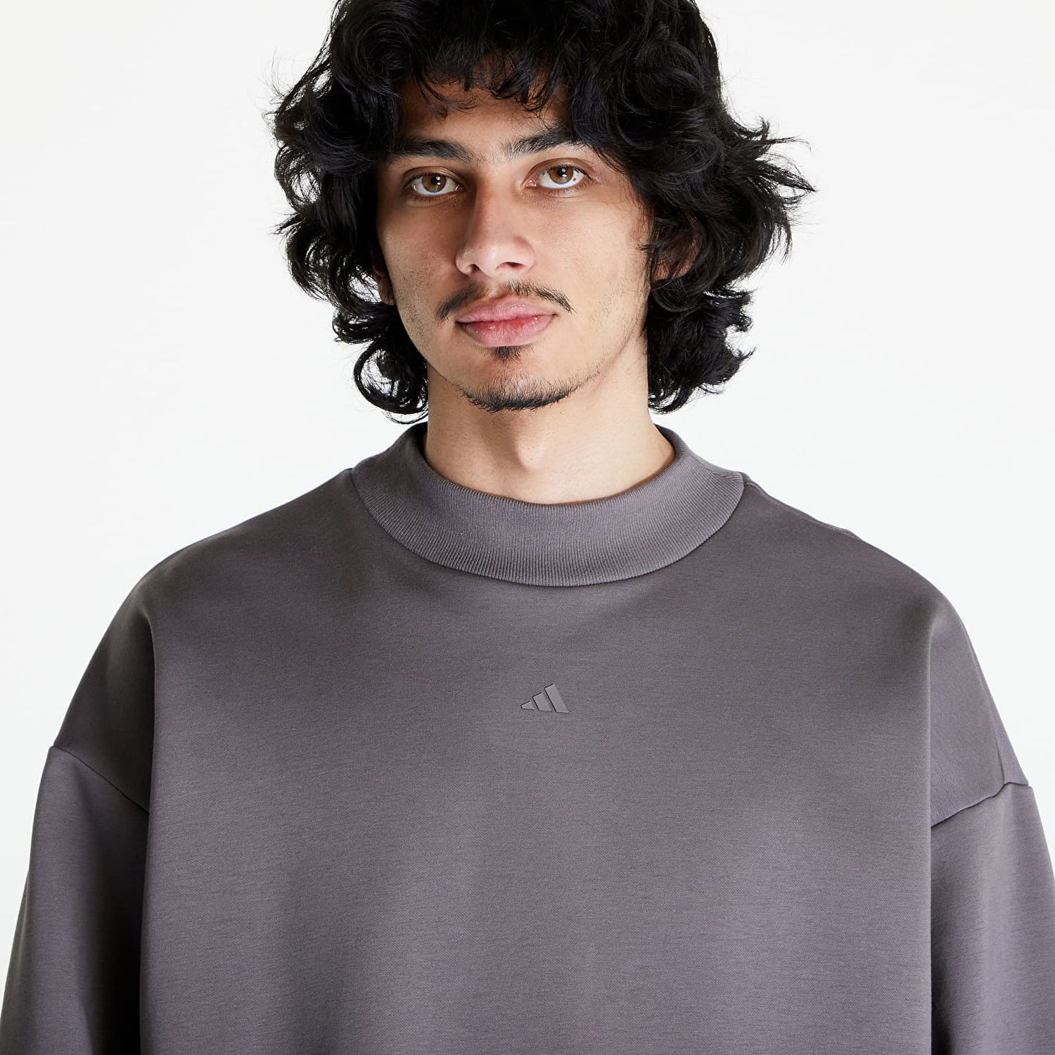 Sweatshirt adidas Originals Basketball Crewneck Sweatshirt UNISEX Šedá Purpur | IX1966, 1