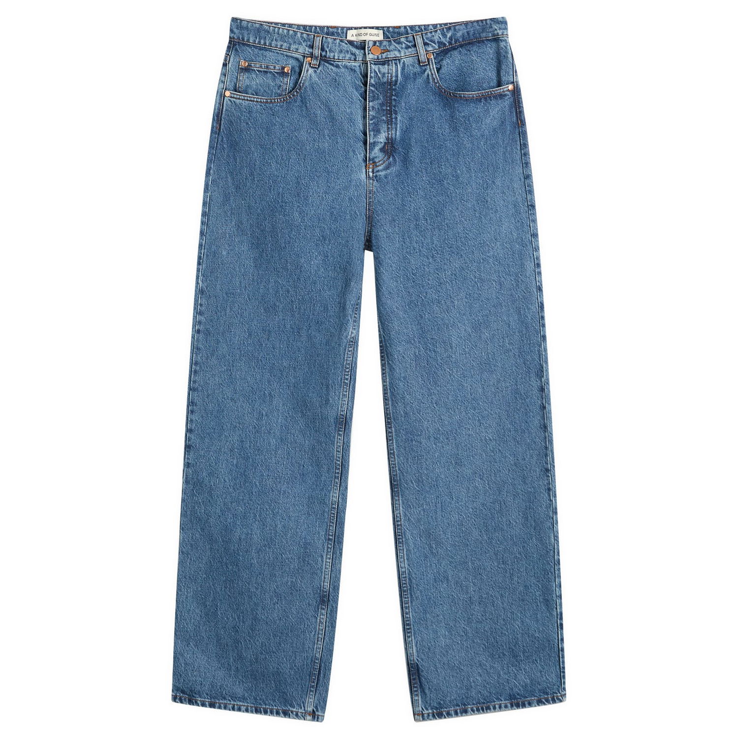 Jeans A Kind of Guise A Kind of Guise Beto Wide Leg Jeans 30" Blå | 207-14101-710, 1