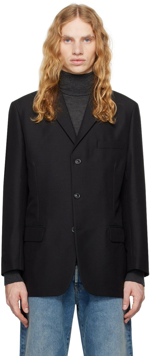 Jacka Maison Margiela Single-Breasted Blazer Svart | S50BN0528 S49892