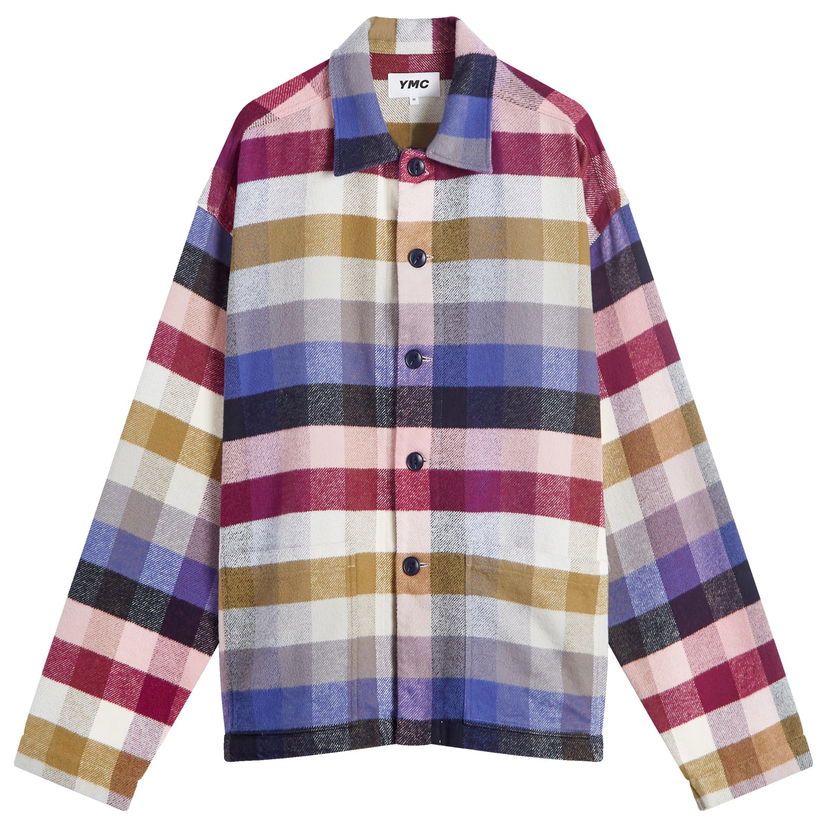 Skjorta YMC Check Overshirt Flerfärgad | P2XMF-90