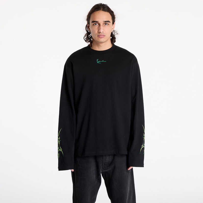 T-shirt Karl Kani T-shirt Small Signature Tribal LongSleeve Black XXL Svart | 60240012