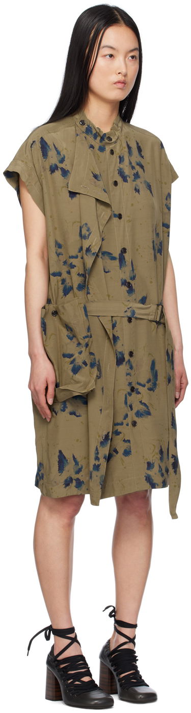 Klä LEMAIRE Lemaire Asymmetrical Minidress Grön | DR1063 LF1262, 1