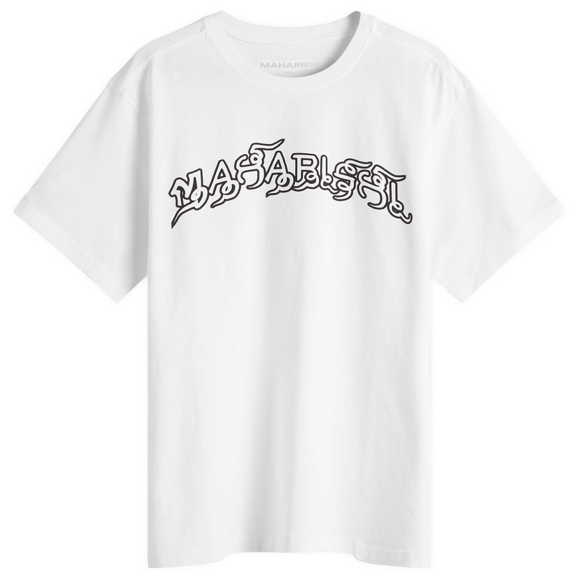 T-shirt Maharishi Maharishi Muay Thai Graphic T-Shirt, Size Large Vit | 1489-WHT