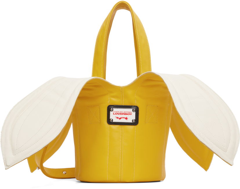 Handväska Charles Jeffrey Loverboy Charles Jeffrey LOVERBOY Banana Bucket Bag Gul | 52120102
