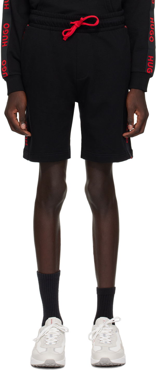 Shorts BOSS Hugo Drawstring Shorts Svart | 50496996
