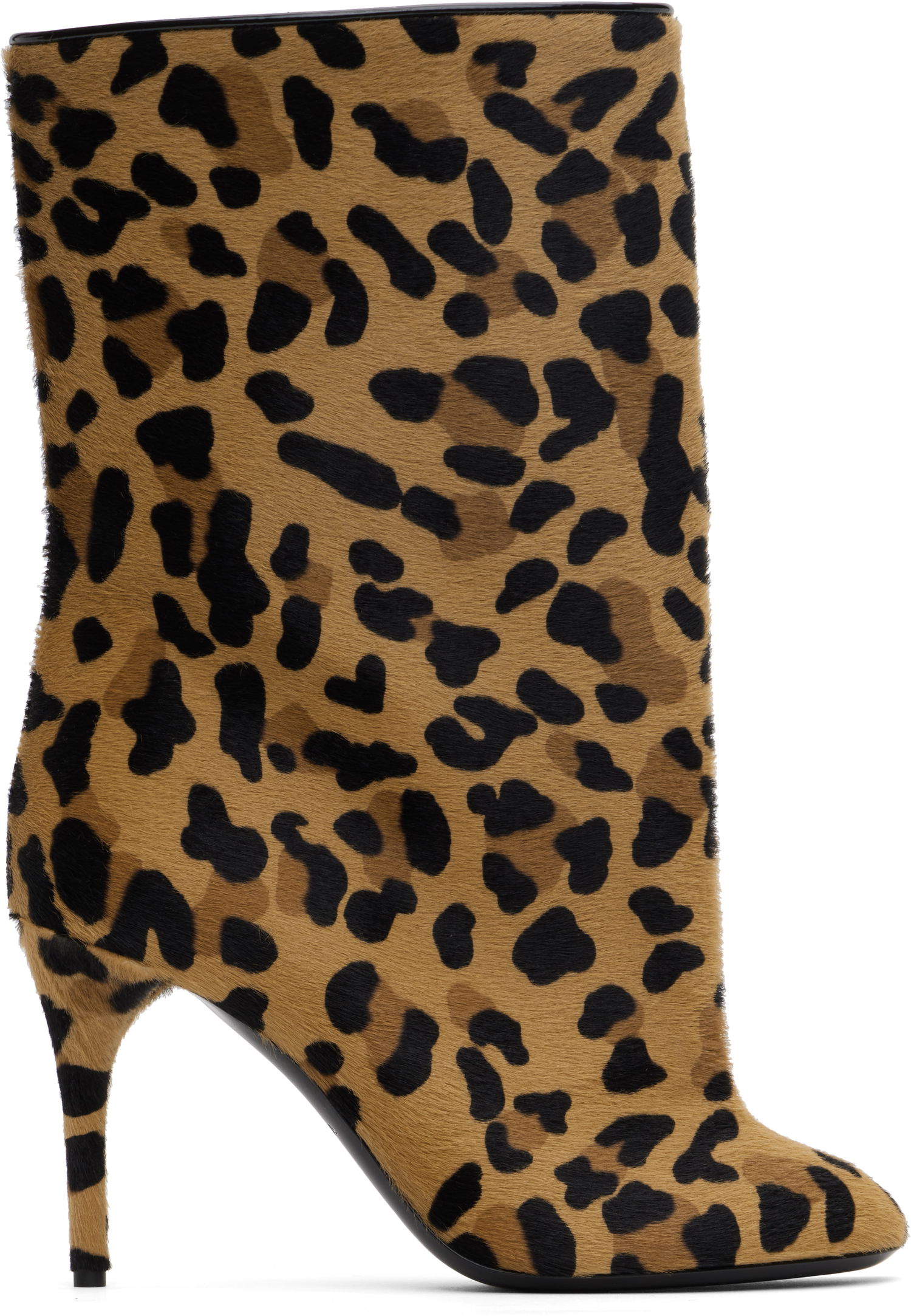 Kläder Alaïa ALAÏA Low 90 Leopard Print Calf Hair Boots Brun | AA3B098CK205, 0