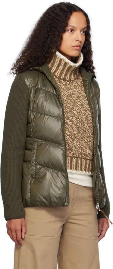 Pufferjacka Moncler Moncler Padded Wool Zip-Up Down Cardigan Grön | J20939B00041M1241, 1