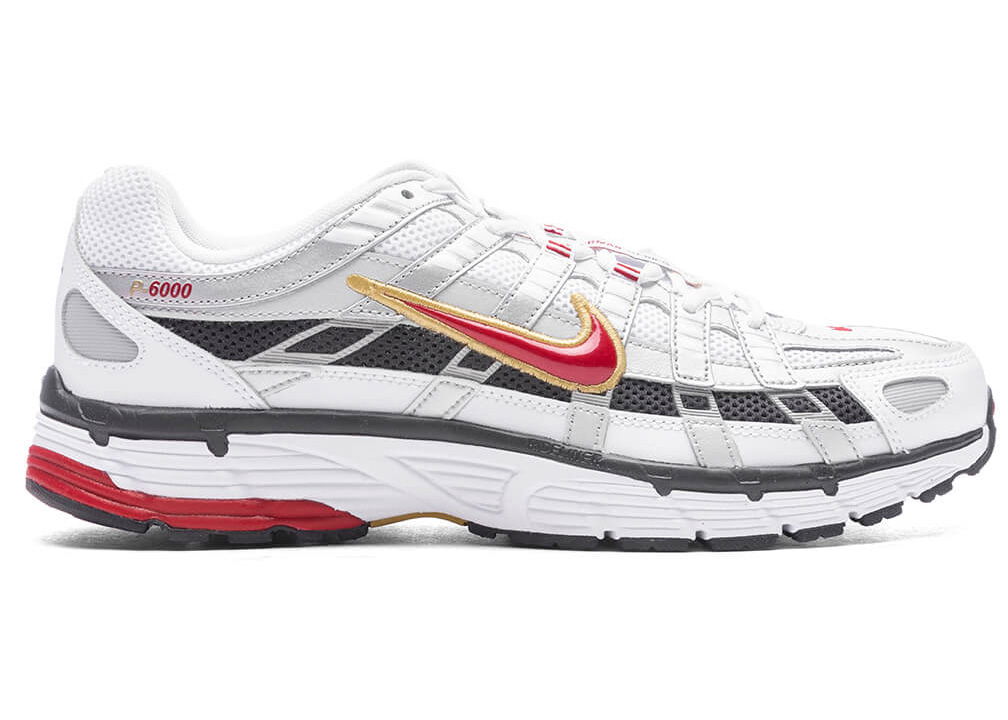 Sneakers och skor Nike P-6000 Platinum Varsity Red Vit | CD6404-102, 0