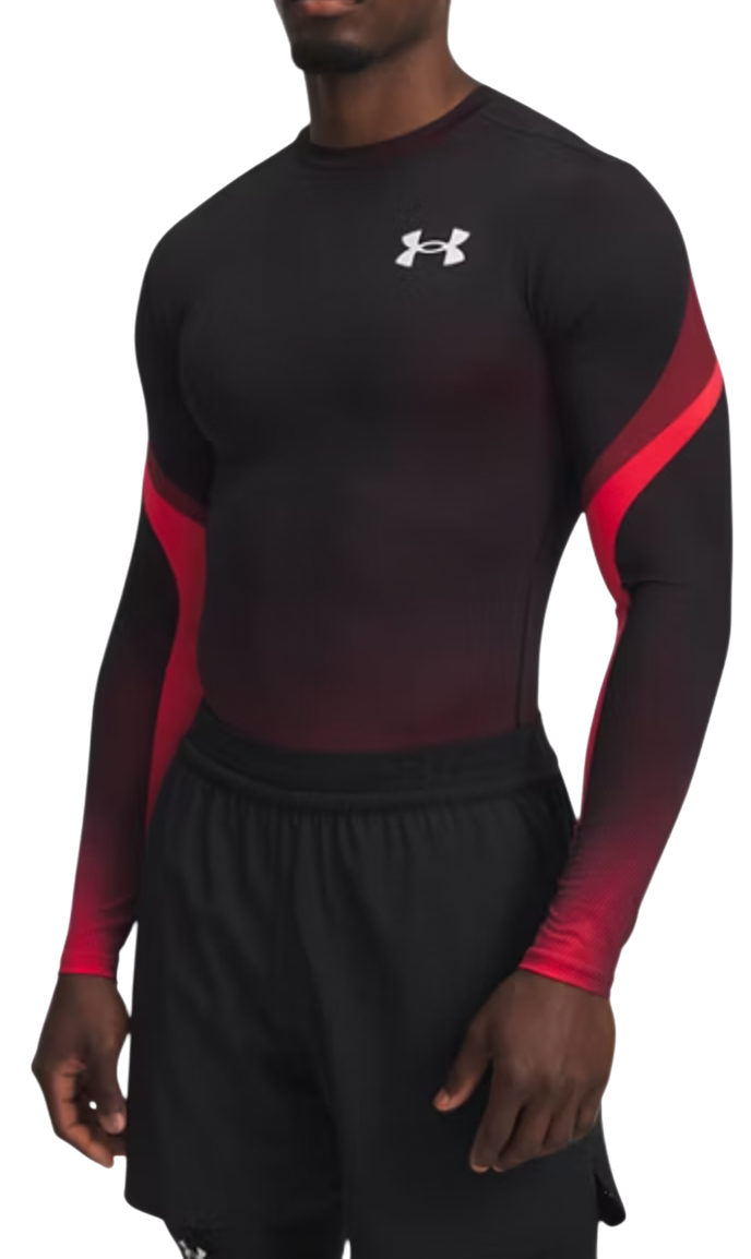 T-shirt Under Armour Under Armour HeatGear Sub Crew Long Sleeve T-Shirt Svart | 6007631-600