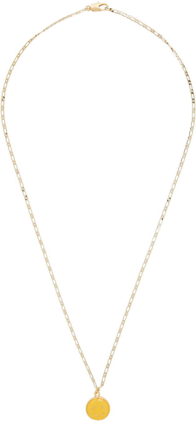 Halsband We11done Necklace With Yellow Pendant Metallisk | WD-AN0-21-019-U-GD