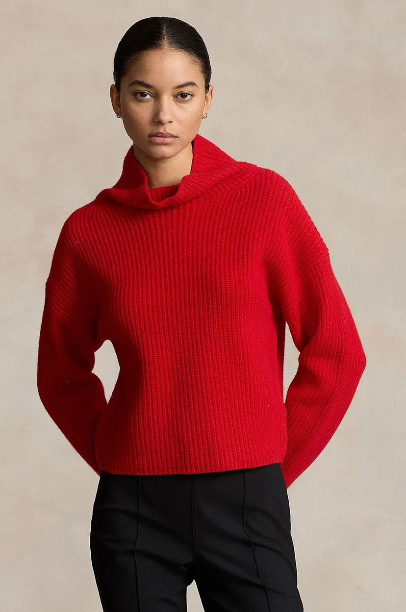 Sweater Polo by Ralph Lauren Wool Turtleneck Sweater Röd | 211910459
