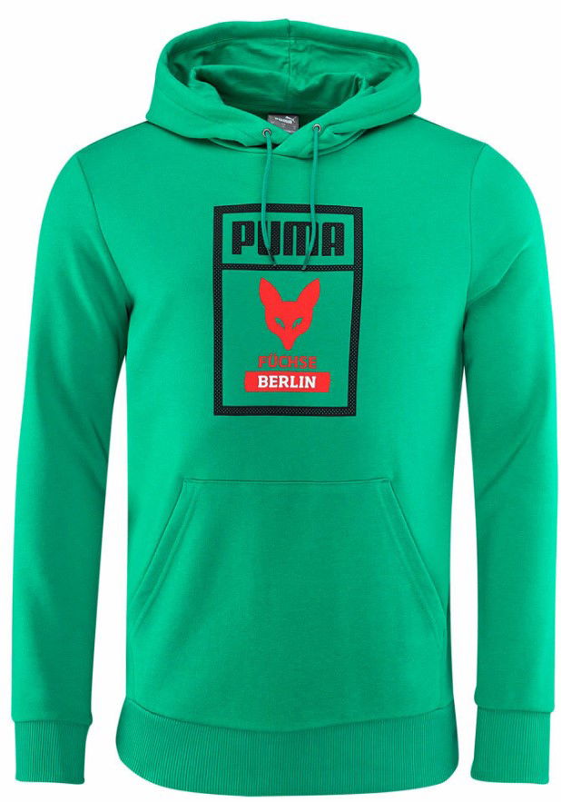 Sweatshirt Puma Hoodie With Logo And Print Grön | 686323-01
