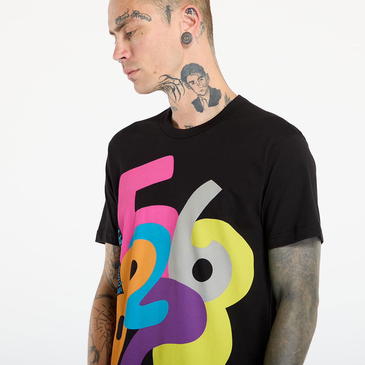 T-shirt Comme des Garçons Comme des Garçons SHIRT T-Shirt With Graphic Print Flerfärgad | FP-T001-W25 Black, 1