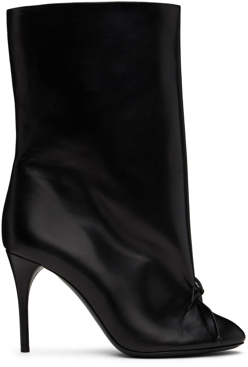 Klä Alaïa ALAÏA Decollete Leather Ankle Boots Svart | AA3B096CK122