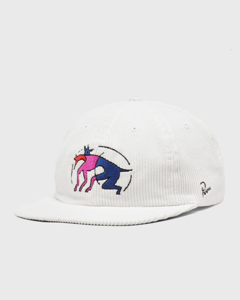Hatt By Parra Zoomies 6-Panel Corduroy Hat Vit | 54186
